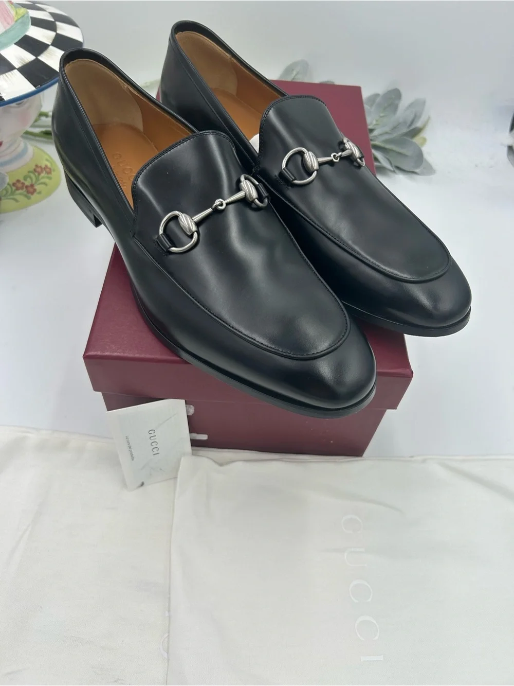 Men's Gucci horse bit leather loafer size 10.5 fits 11.5 US made in Italy